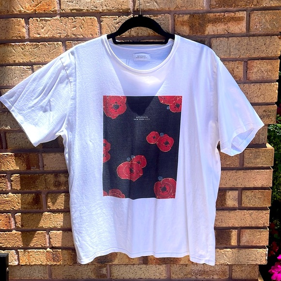 Saturdays Surf NYC Floater Fill T-shirt - White XL - Picture 3 of 12